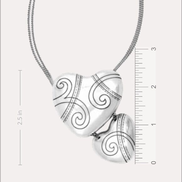 Brighton Atlantis Long Heart Necklace NWT - Picture 6 of 8